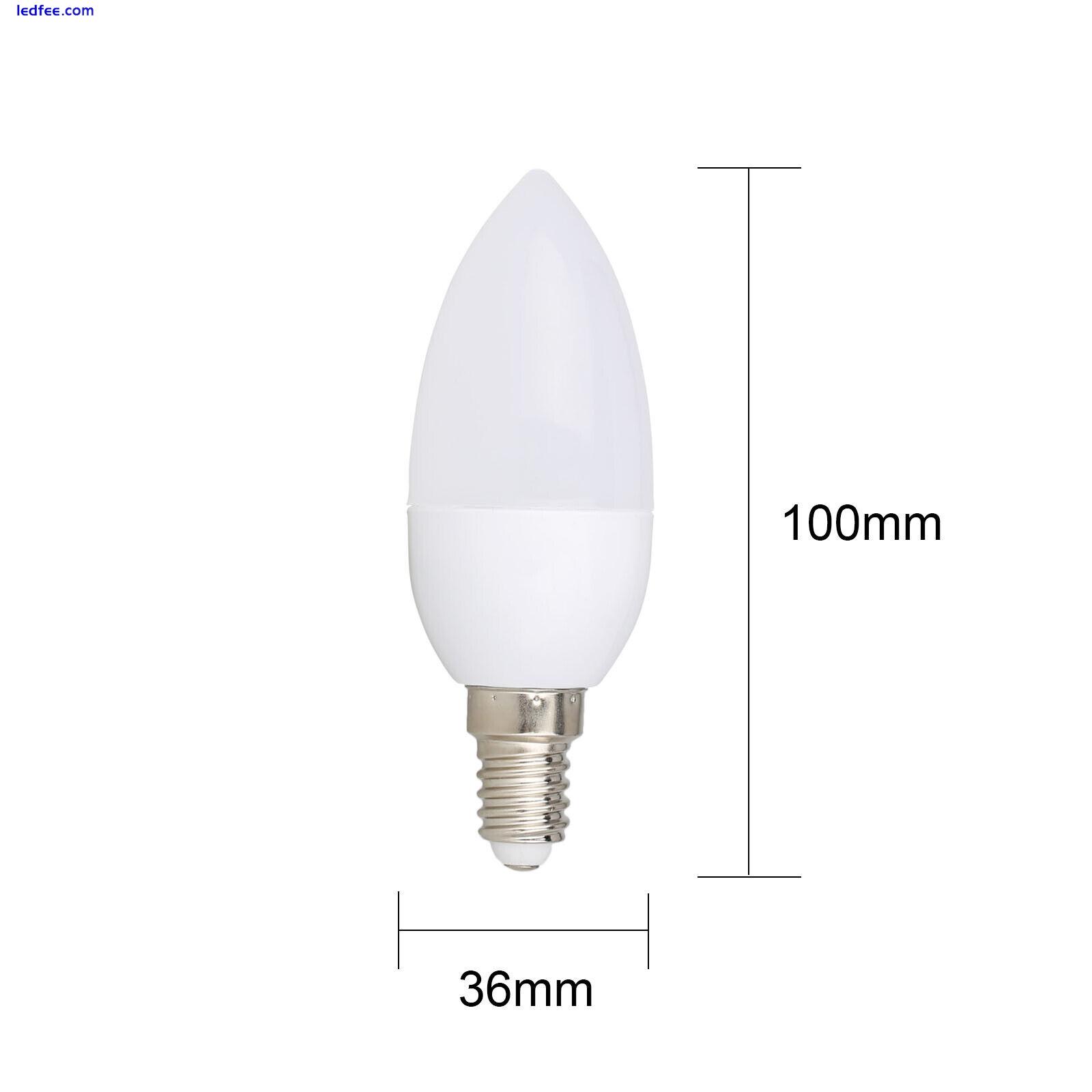 LED Candle Bulbs Bayonet B22 E27 E14 E12 B15 Light  3W 110V 220V Chandelier Lamp 3 