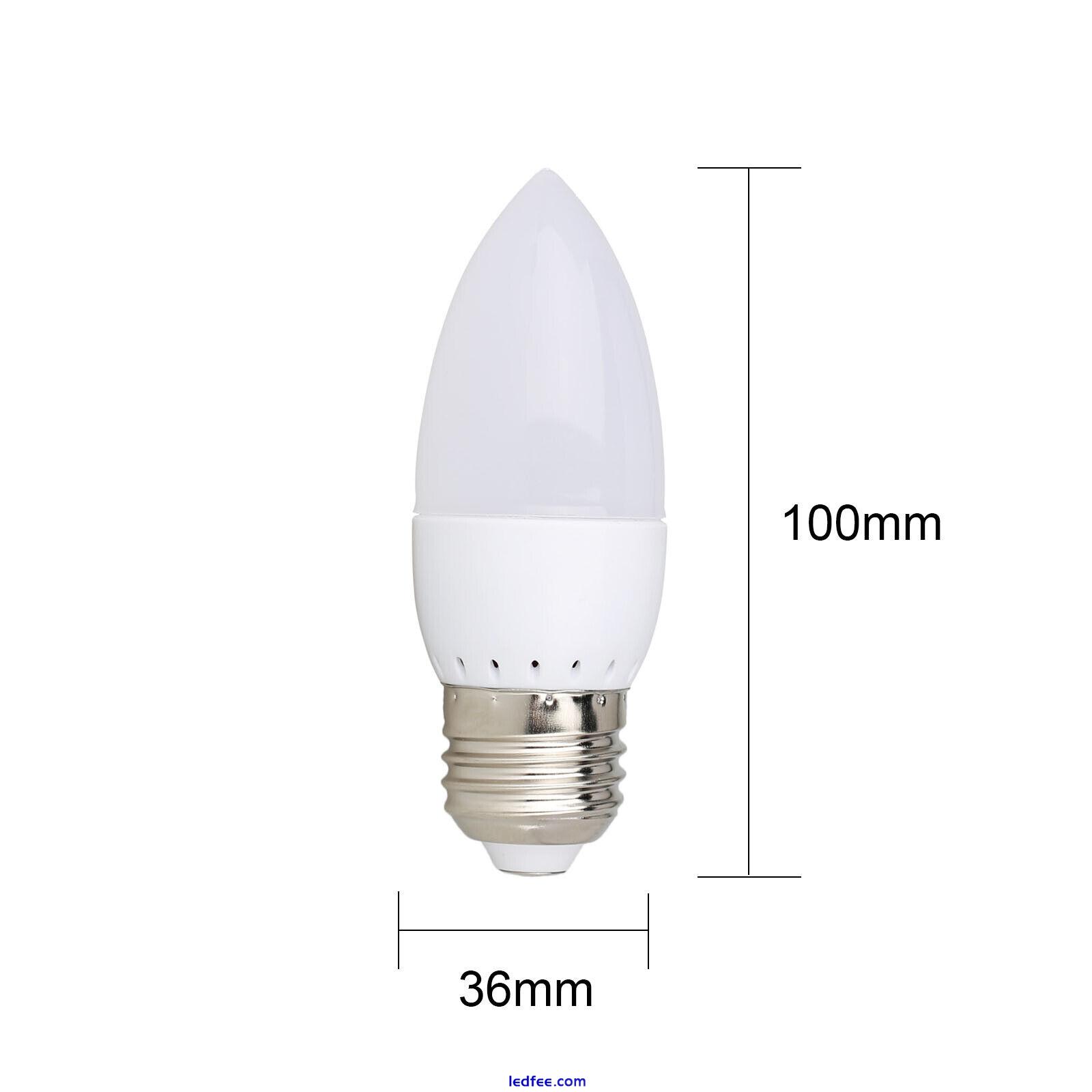 LED Candle Bulbs Bayonet B22 E27 E14 E12 B15 Light  3W 110V 220V Chandelier Lamp 2 