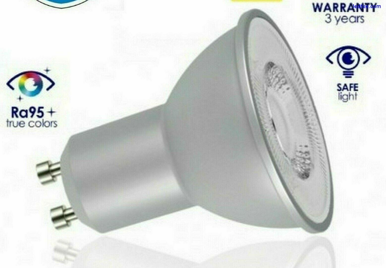 Fire Rated LED GU10 Flush Ceiling Spot Shower Light Dimmable & Non  0 