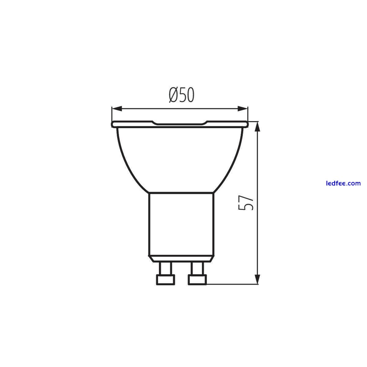 Fire Rated LED GU10 Flush Ceiling Spot Shower Light Dimmable & Non  2 