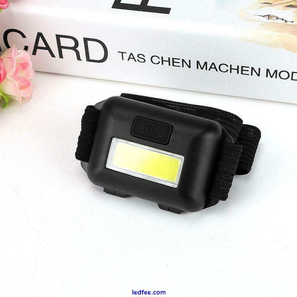 New COB+LED Headlamp Headlight Torch Flashlight Work Light Head Band Lamp FAS .√ 3 