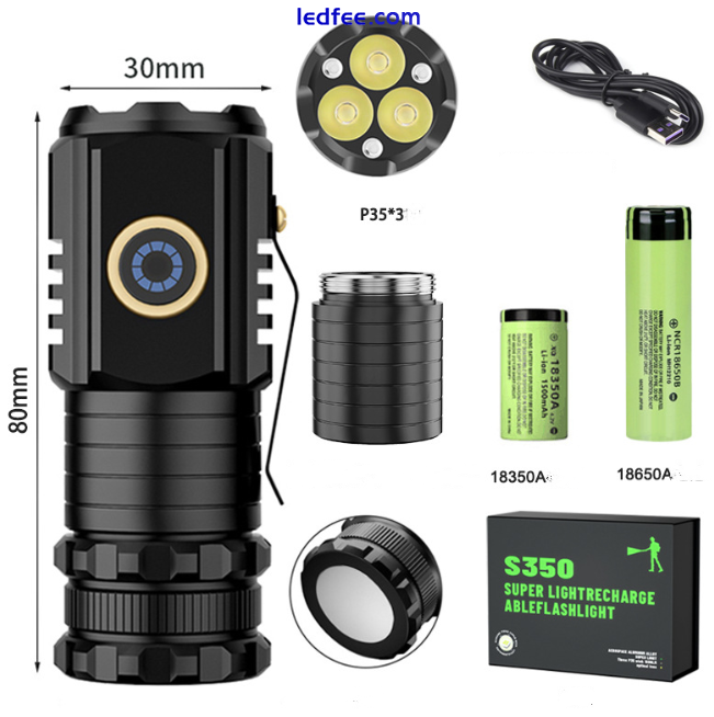 2024 Blitron Flash Light, Brightest Flashlight in The World, LED Super Bright UK 5 