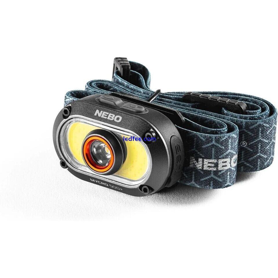 Nebo Mycro 500+ Rechargeable Head Torch 0 