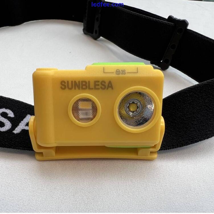 GEN 2 Sunblesa Headtorch 365LUMENS Lightweight Headlamp Black/Yellow colors 0 