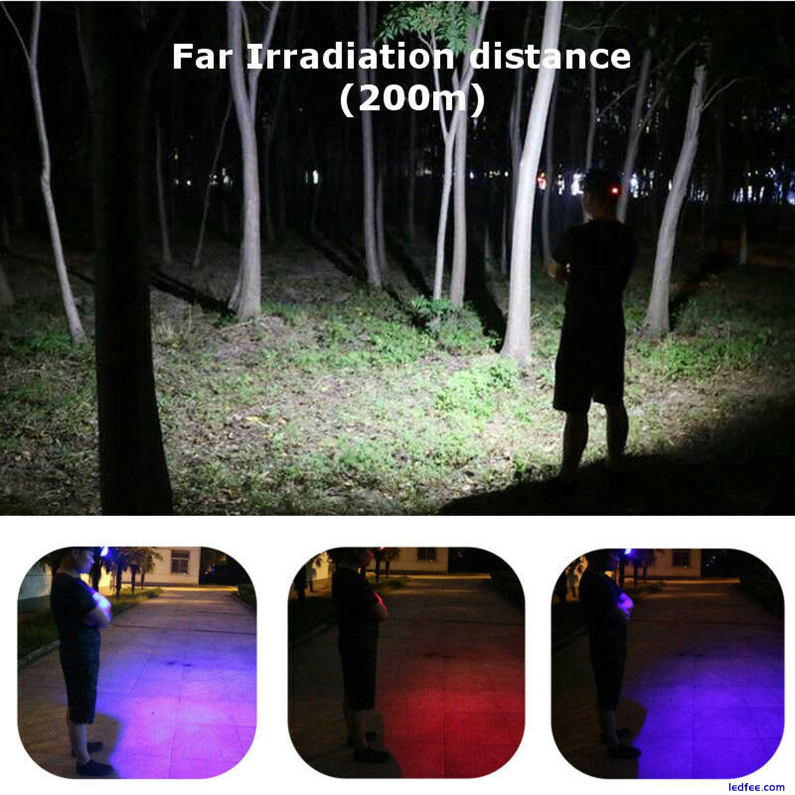 990000LM LED USB Rechargeable 18650 Headlamp Headlight Fishing Flashlight A3GS 4 