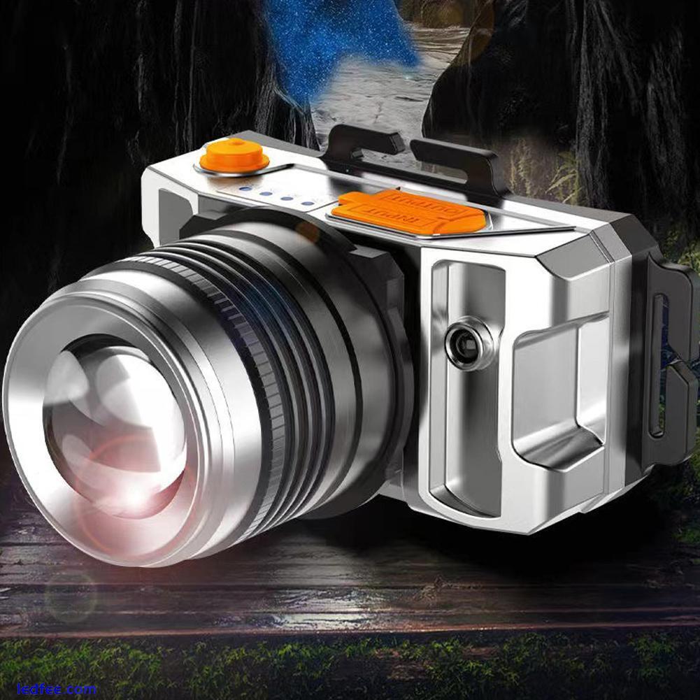 Super Bright 990000LM LED Headlamp Headlight Zoomable Head Torch Lamp Flashlight 2 