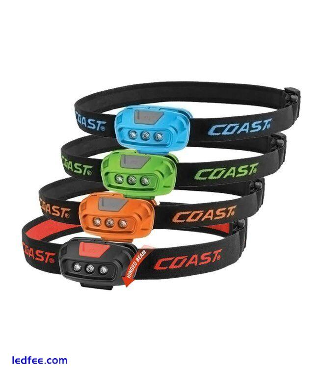 Coast Head Torch 39 Lumens  30m Range Four Mode Button Switch Red And White FL14 1 