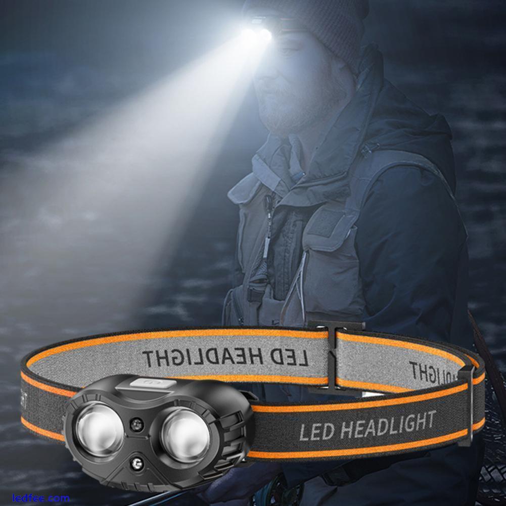 Waterproof LED Head Torch with USB Rechargeable Super Band 1✨j Bright x T0O2 0 