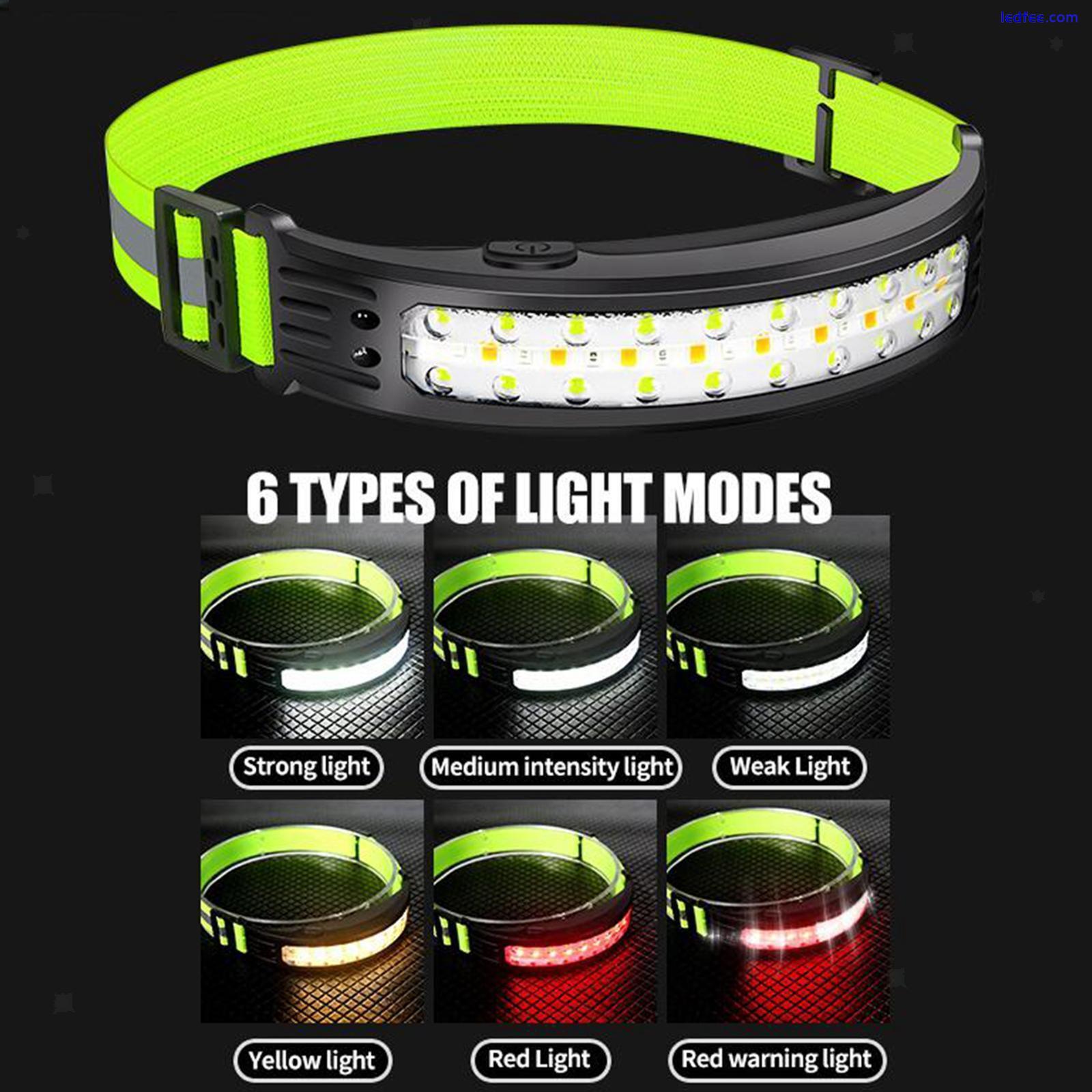 LED Headlamp 270 Degree Wide Beam Head Torch for Running 4 