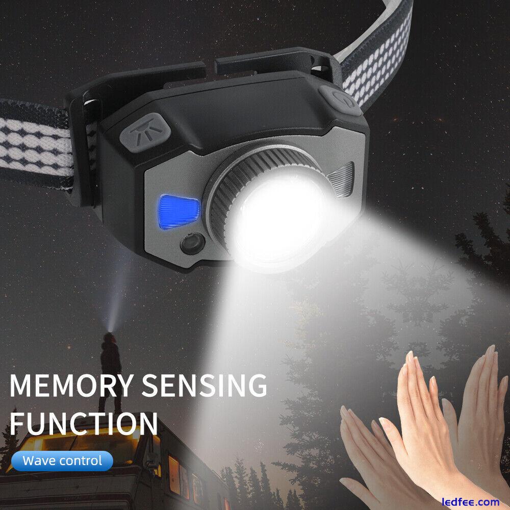 90000LM Sensor LED Headlamp Head Torch Rechargeable Zoom Headlight Light Lamp 0 