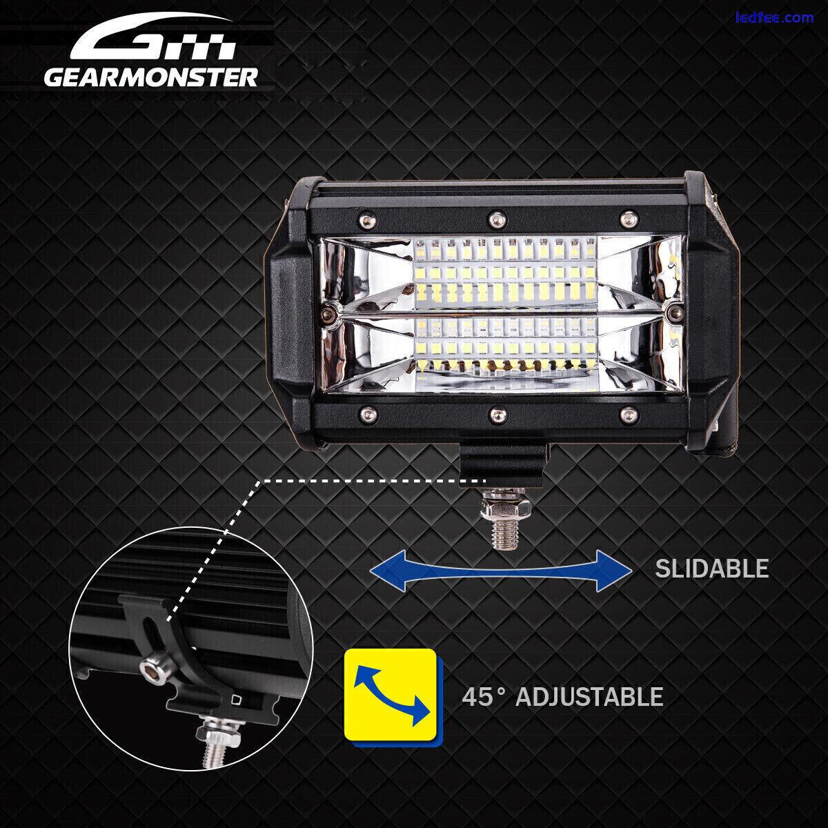 4000W LED Work Light Bar Flood Spot Lights Driving Lamp Offroad Car SUV 12V 2PCS 0 