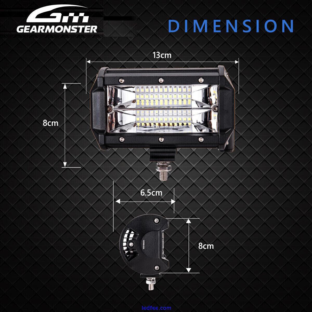 4000W LED Work Light Bar Flood Spot Lights Driving Lamp Offroad Car SUV 12V 2PCS 5 