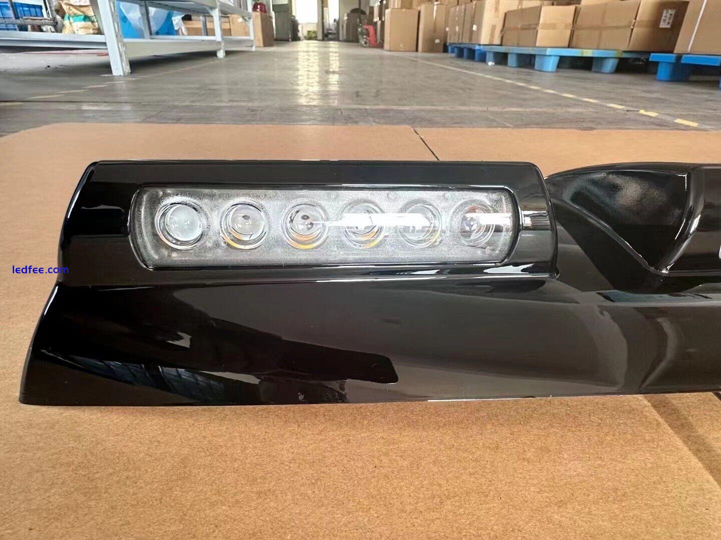 Gloss Black Roof Top Light Lamp Bar LED DRL Fits for VW Amarok 2023 2024 2025 1 