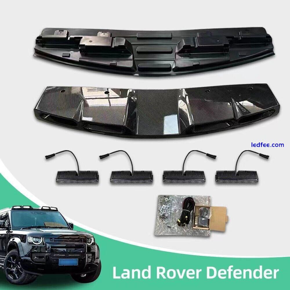 Fits LR DEFENDER 90 110 130 2020-2024 Water Printing ROOF TOP LIGHT BAR LED DRL 1 