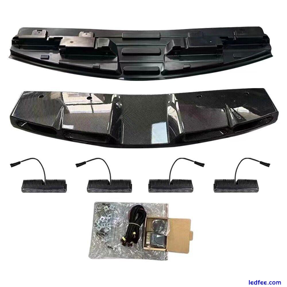 Fits LR DEFENDER 90 110 130 2020-2024 Water Printing ROOF TOP LIGHT BAR LED DRL 2 