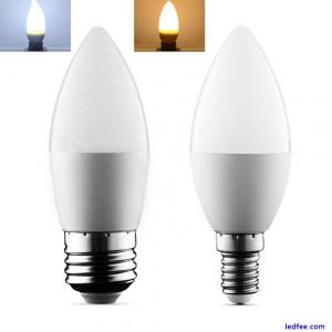 LED Candle Bulbs Bayonet B22 E27 E14 E12 B15 Light  3W 110V 220V Chandelier Lamp