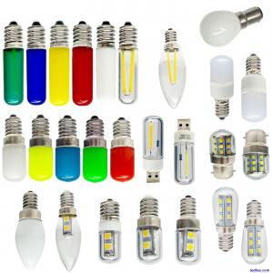 Mini LED Light Bulbs E12 E14 E17 B22 SMD 5V AC 220V Fridge Oven Microwave Lamp