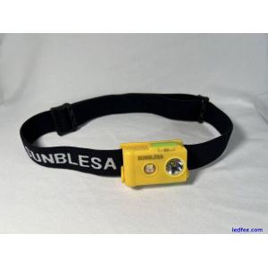 GEN 2 Sunblesa Headtorch 365LUMENS Lightweight Headlamp Black/Yellow colors