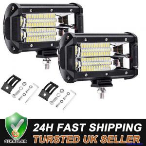 4000W LED Work Light Bar Flood Spot Lights Driving Lamp Offroad Car SUV 12V 2PCS