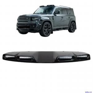 For Land Rover Defender Light Bar 4 LED Gloss Black Roof Pod L663 2020+ 90 110