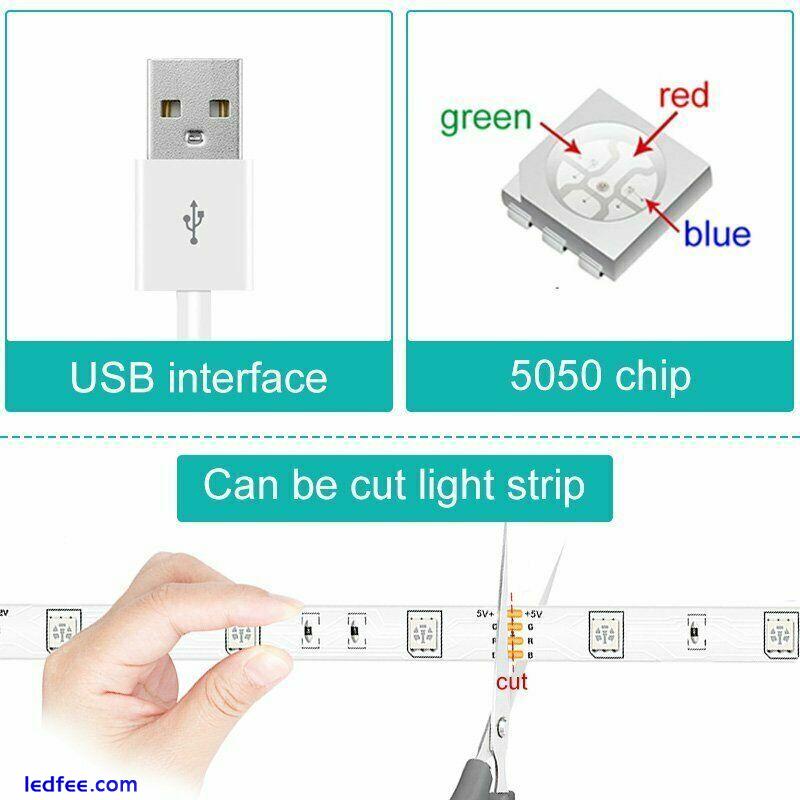 2835 RGB 5M - 20M LED STRIP LIGHTS COLOUR CHANGING UNDER CABINET LIGHTING 3 