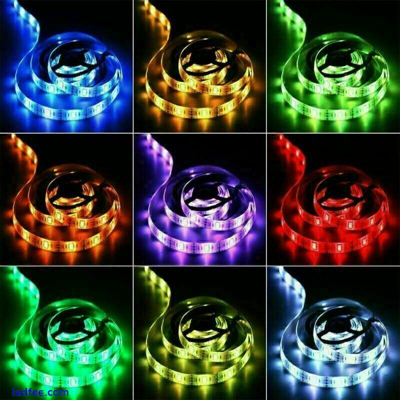 2835 RGB 5M - 20M LED STRIP LIGHTS COLOUR CHANGING UNDER CABINET LIGHTING 2 