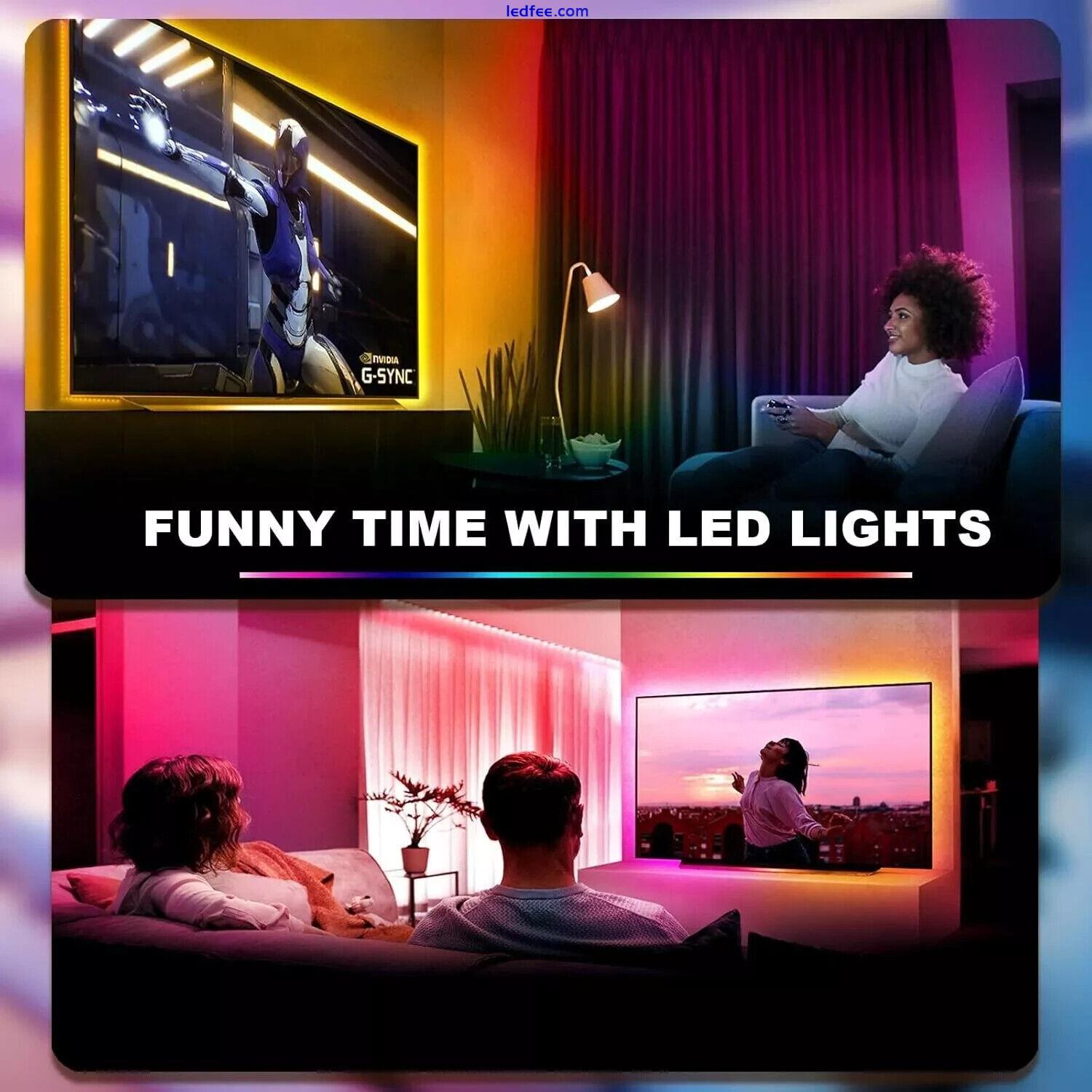 LED STRIP LIGHTS 15M 5050 RGB COLOUR CHANGING TAPE CABINET KITCHEN LIGHTING UK 3 