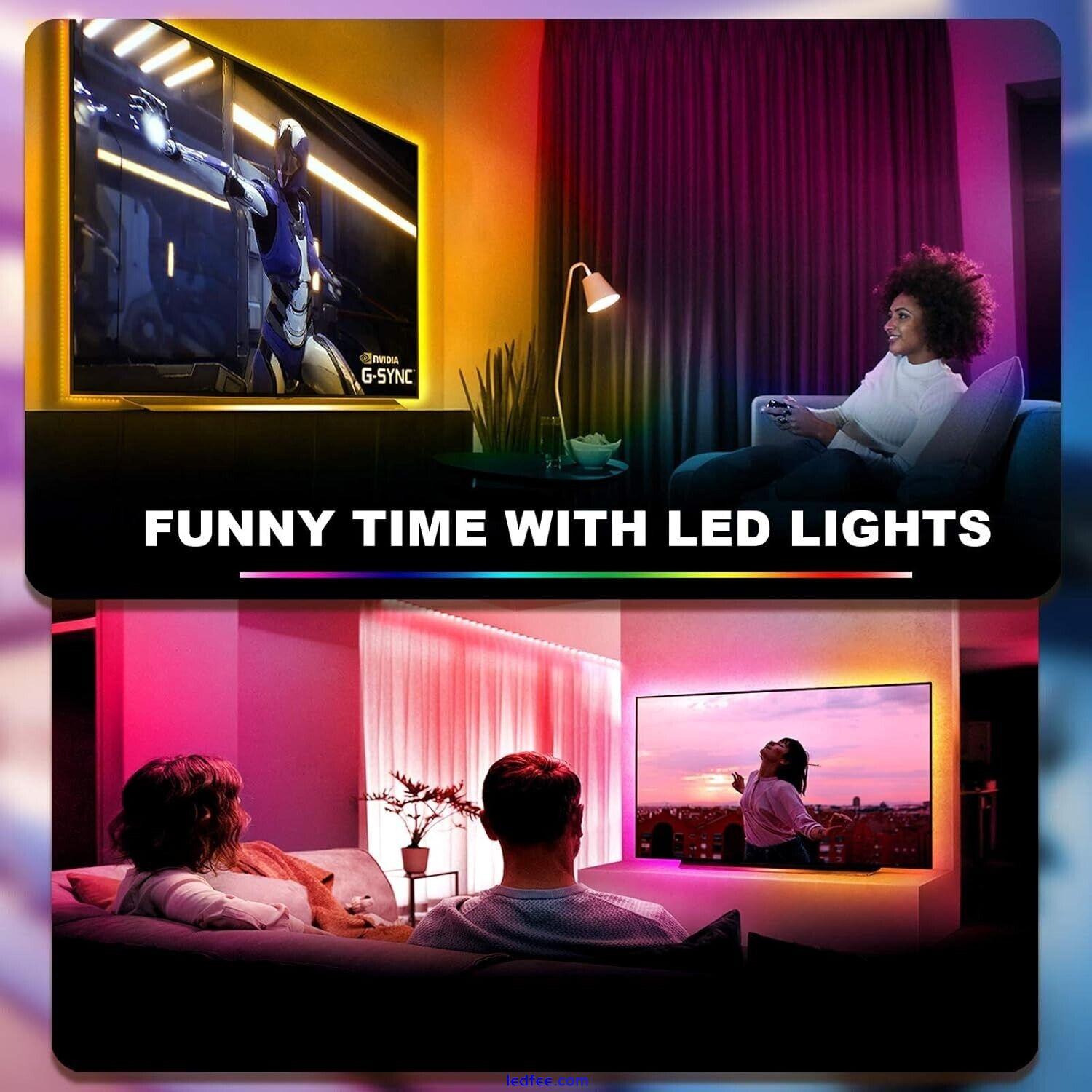 15M LED Strip Lights 5050 RGB Colour Changing Tape Cabinet Kitchen Tv Lighting 4 