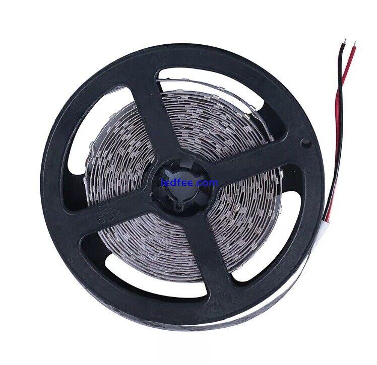 5M 5630 Pure White SMD LED Strip light 12V DC Wired Reel Kitchen Cabinet Vehicle 3 