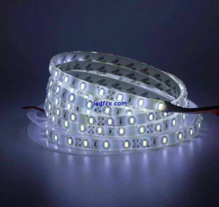 5M 5630 Pure White SMD LED Strip light 12V DC Wired Reel Kitchen Cabinet Vehicle 0 