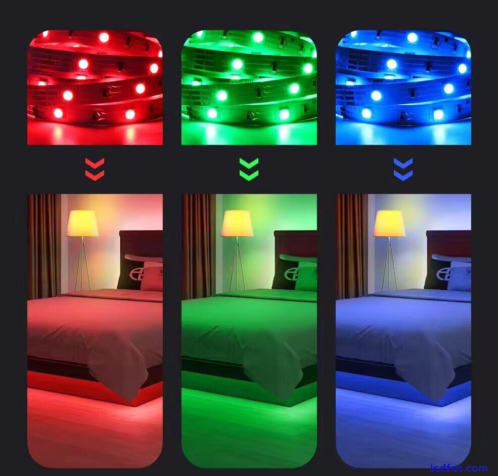 Smart Led Strip Lights Bluetooth Smart App Control Music Sync Music Changing 3 