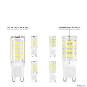 G9 LED 3W 5W Light Bulb COOL,  WARM WHITE Replacement For Halogen Capsule Bulbs