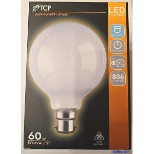 LED Light Bulbs B22 BC 7w/60w Bayonet Large Globe