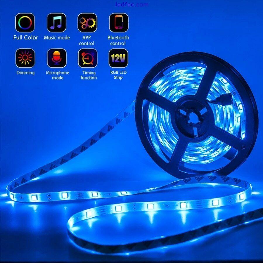 LED Light Strips - Bluetooth / WIFI / Infrared -Flexible RGB 5050 -UK Plug -Xmas 1 