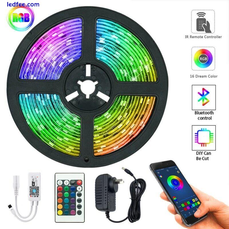 LED Light Strips - Bluetooth / WIFI / Infrared -Flexible RGB 5050 -UK Plug -Xmas 0 