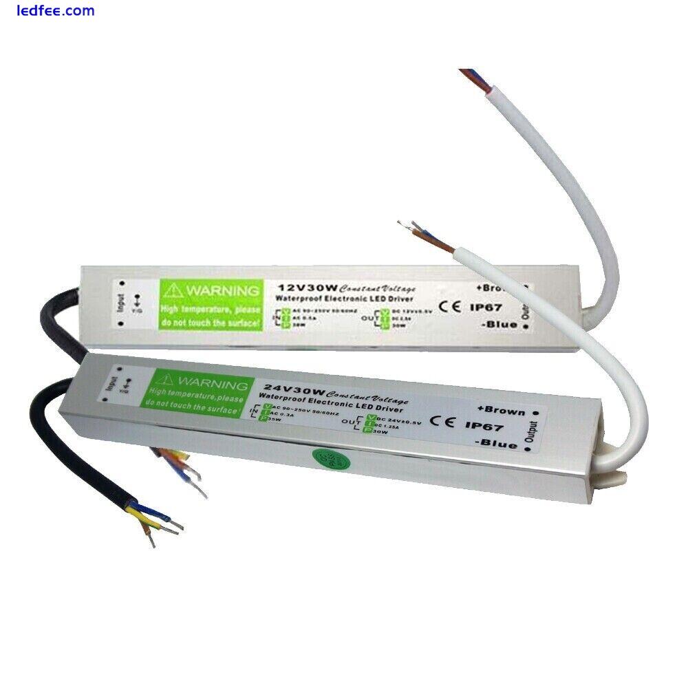 DC12V/24V LED Driver Waterproof IP67 240V Power Supply Transformer for LED Strip  | eBay UK 3 