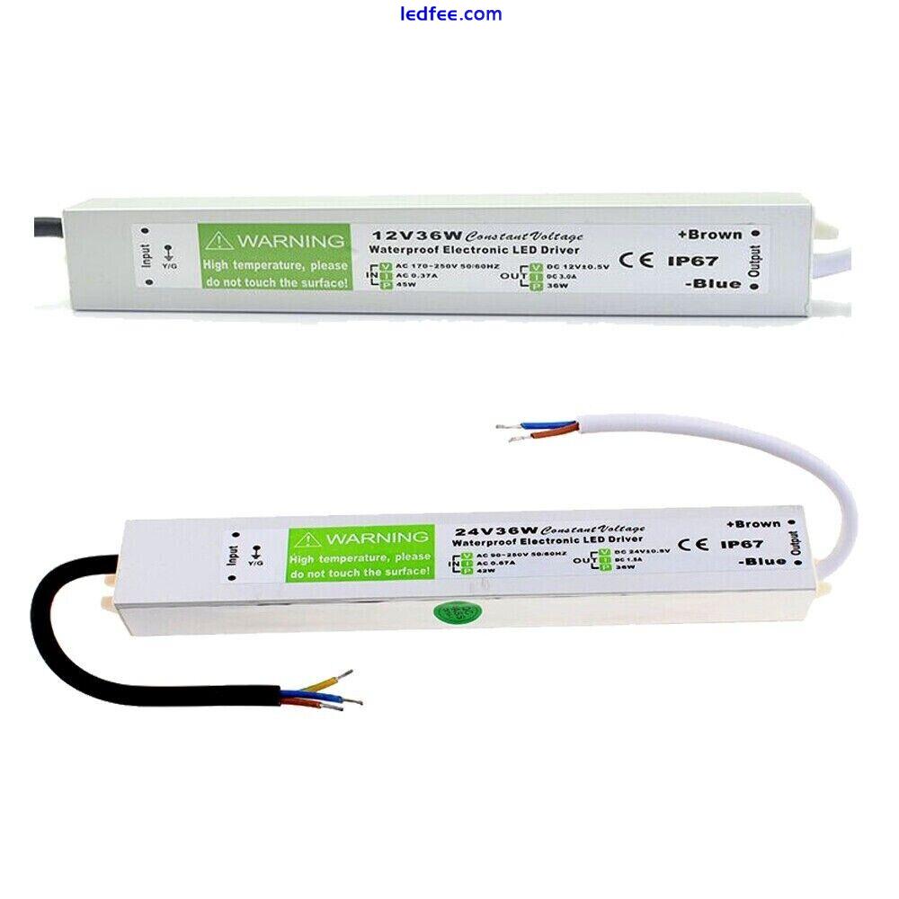 DC12V/24V LED Driver Waterproof IP67 240V Power Supply Transformer for LED Strip  | eBay UK 4 