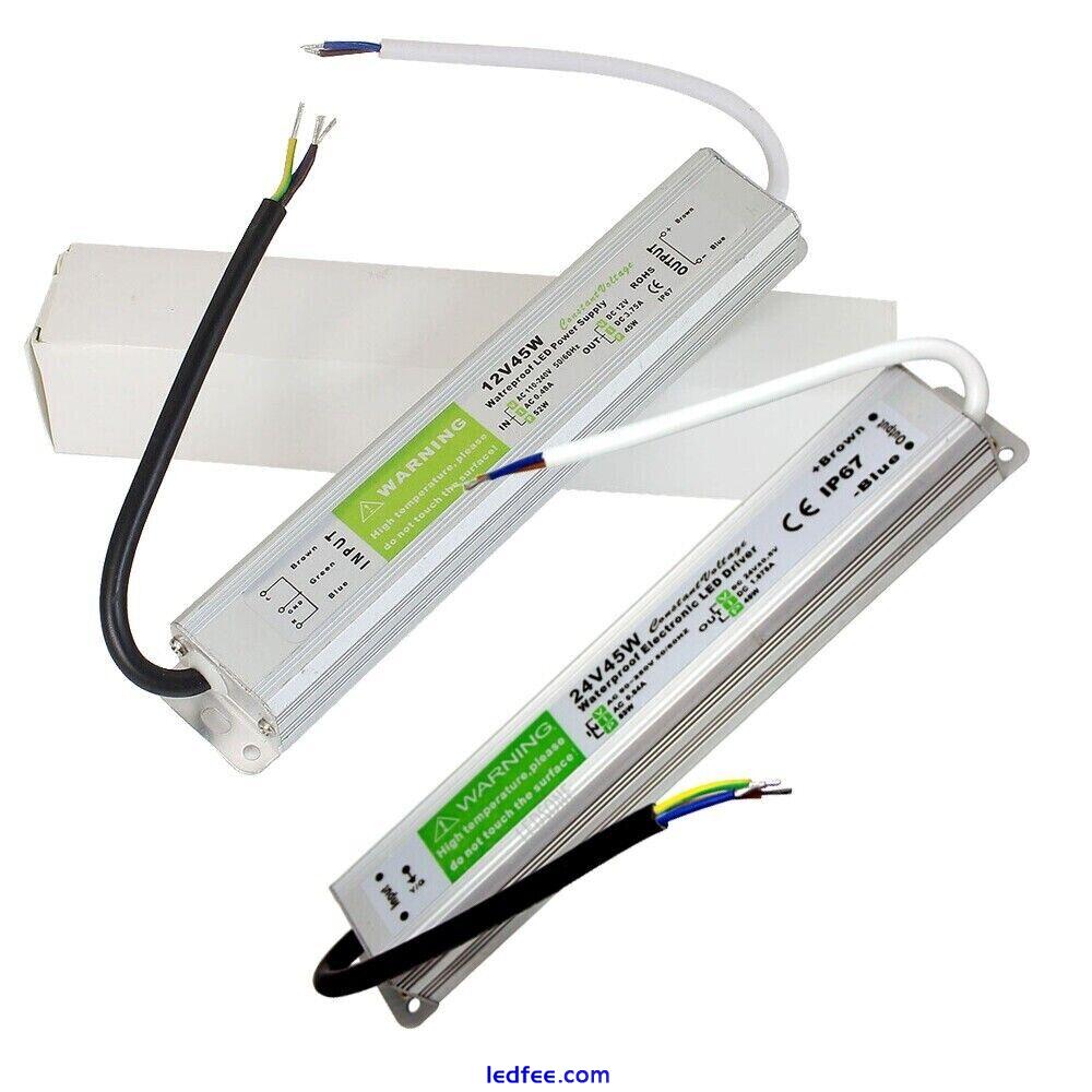 DC12V/24V LED Driver Waterproof IP67 240V Power Supply Transformer for LED Strip  | eBay UK 5 
