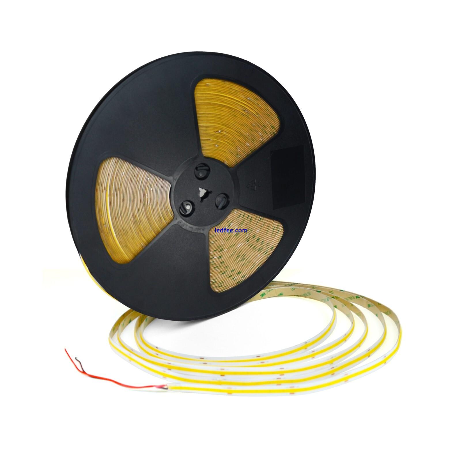 50M Extra Long LED COB Strip Lights Seamless 48V 10MM Wide Home Kitchen Lights 0 