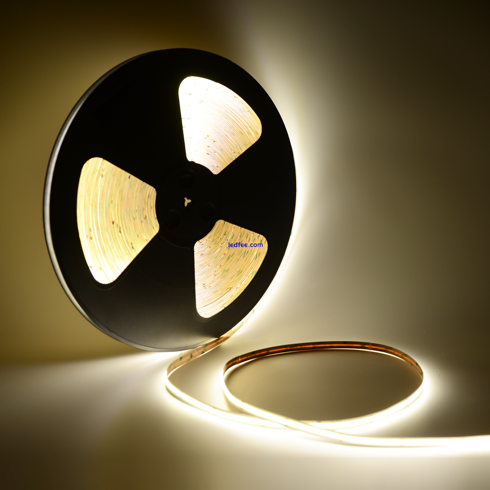 50M Extra Long LED COB Strip Lights Seamless 48V 10MM Wide Home Kitchen Lights 3 