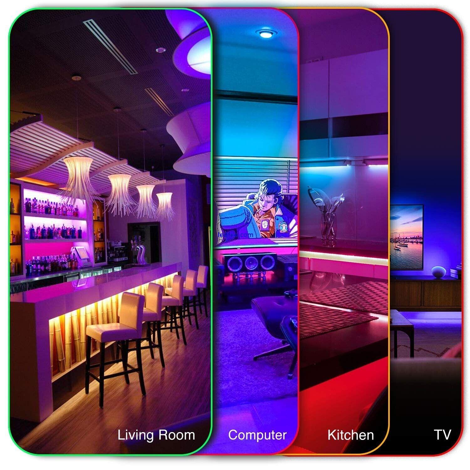 LED Strip Lights 5-30m RGB 5050 Colour Changing Tape Cabinet Kitchen TV Lighting  | eBay UK 1 