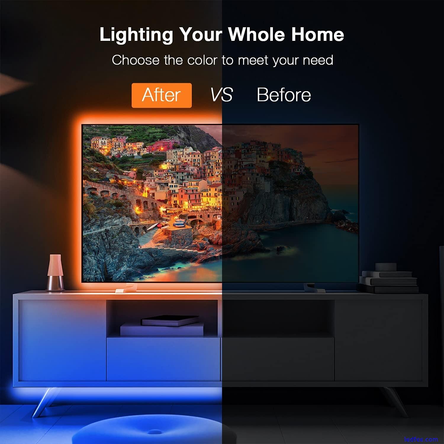 LED Strip Lights 5-30m RGB 5050 Colour Changing Tape Cabinet Kitchen TV Lighting  | eBay UK 2 
